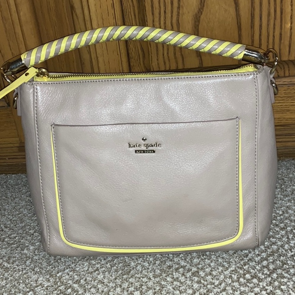 Blush/Taupe and yellowKate Spade satchel